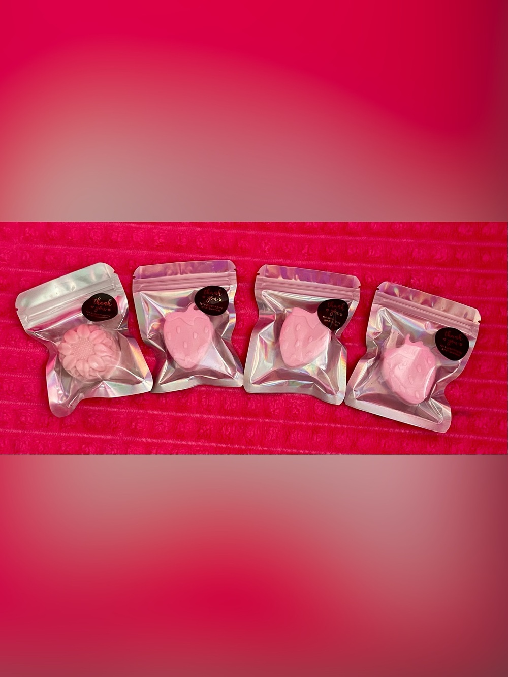 Gitchl's Goats Milk Soap In Chocolate Cherry & Jelly Bean Raspberry - Set of 4